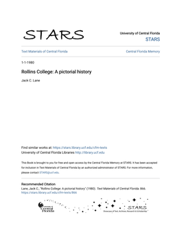 Rollins College: a Pictorial History