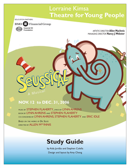 Seussical Study Guide Oct 27.Indd