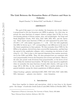 The Link Between the Formation Rates of Clusters and Stars In
