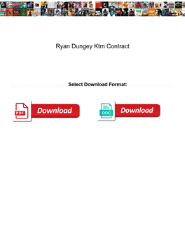 Ryan Dungey Ktm Contract Benzene