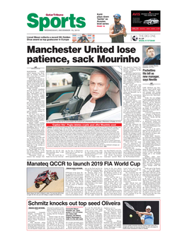 Manchester United Lose Patience, Sack Mourinho Tottenham Manager Mauricio AFP Who Played for United