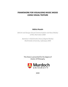 Framework for Visualising Music Mood Using Visual Texture