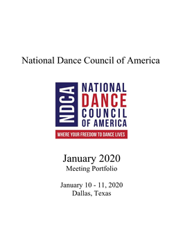 January 2020 NDCA Meeting