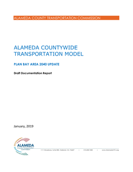 Alameda Countywide Transportation Model