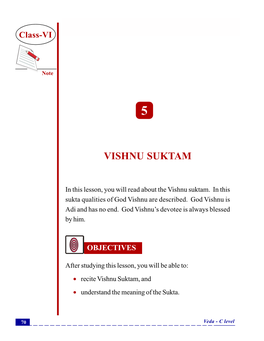 Vishnu Suktam