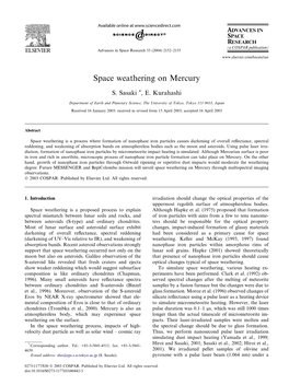 Space Weathering on Mercury
