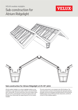 V0012775-026 VMS Datasheet Sub-Construction Atrium Ridgelight