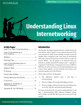 Understanding Linux Internetworking