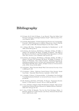 Bibliography