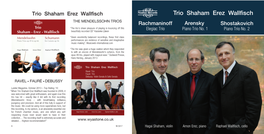 Trio Shaham Erez Wallfisch