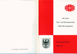 Vereinsnachrichten 1987/1988