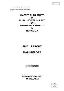 Final Report Main Report