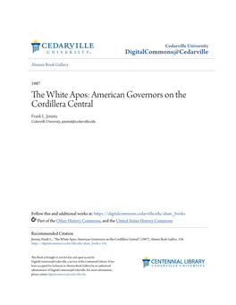 The White Apos: American Governors on the Cordillera Central Frank L