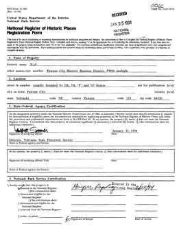 National Register of Historic Places Registration Form