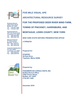 Five-Mile Visual Ape Architectural Resource Survey