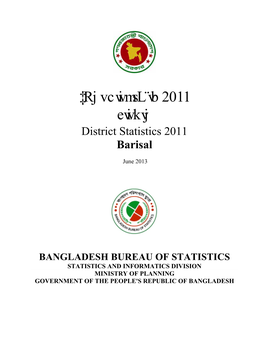 Barisal -..:: Bangladesh Bureau of Statistics