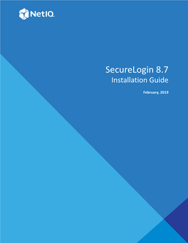 Netiq Securelogin Installation Guide
