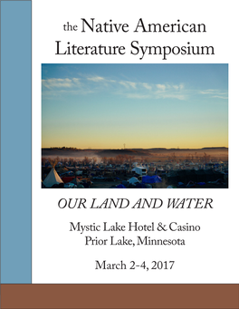 The Native American Literature Symposium