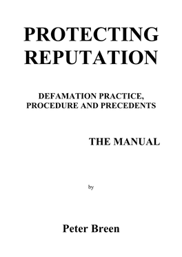 Chapter 9 of the Civil Law (Wrongs) Act 2002 Which Was Introduced by the Civil Law (Wrongs) Amendment Act 2005 and Commenced on 23 February 2006