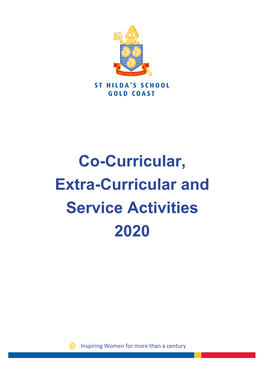 Co-Curricular, Extra-Curricular and Service Activities 2020