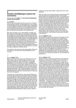 2 Actuele Ontwikkelingen Rondom Het Coronavirus