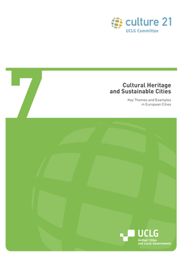 7 Cultural Heritage and Sustainable Cities