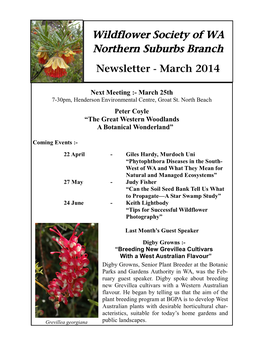Wildflower Society of WA Northern Suburbs Branch