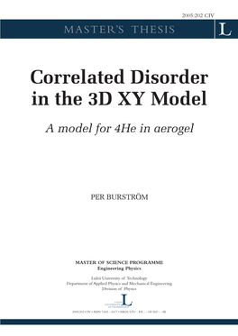 Correlated Disorder in the 3D XY Model