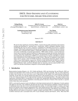 Dice: Deep Significance Clustering