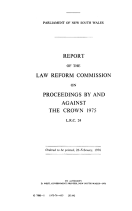 Proceedings by and Against the Crown 1975