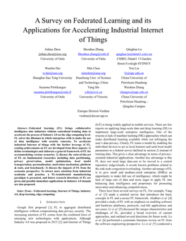 A Survey on Federated Learning and Its Applications for Accelerating Industrial Internet of Things
