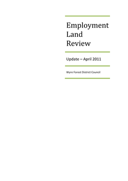 Employment Land Review