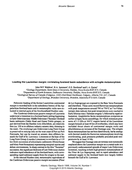 Correlating Foreland Basin Subsidence with Eclogite Metamorphism