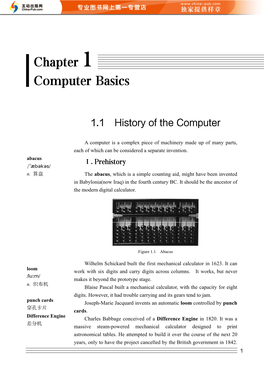 Chapter 1 Computer Basics