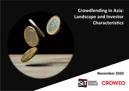 Crowdlending in Asia: Landscape and Investor Characteristics