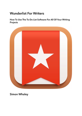 Wunderlist for Writers