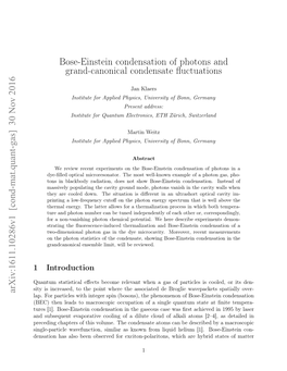 Bose-Einstein Condensation of Photons and Grand-Canonical Condensate ﬂuctuations