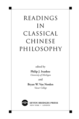 Readings in Classical Chinese Philosophy