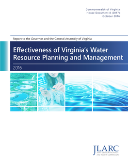 Effectiveness of Virginia's Water Resource Planning and Management