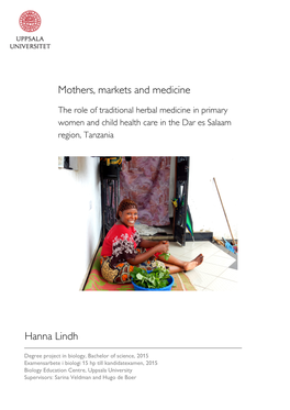Mothers, Markets and Medicine Hanna Lindh