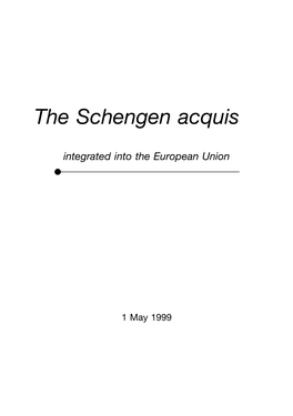 The Schengen Acquis