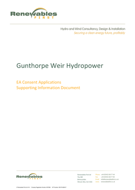 Gunthorpe Weir Hydropower