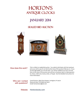 Horton's Antique Clocks