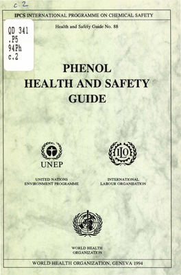 Phenol Health and Safety Guide