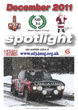 Chairmans Chat Front Cover - Member Clubs Since the Last Issue of „Spotlight‟ – the SD34 MSG Monthly Mo- Pg