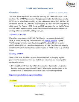 XAMPP Web Development Stack