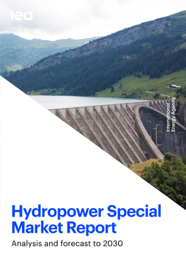 Hydropower Special Market Report Analysis and Forecast to 2030 INTERNATIONAL ENERGY AGENCY