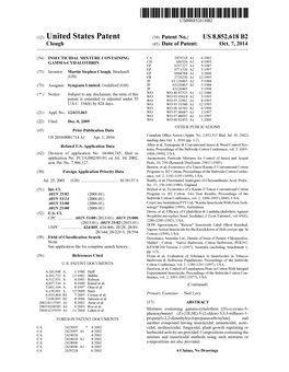 (12) United States Patent (10) Patent No.: US 8,852,618 B2 Clough (45) Date of Patent: Oct