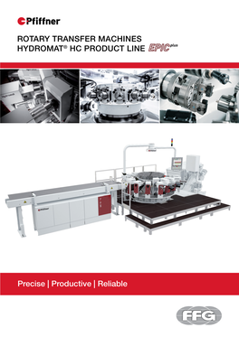 Rotary Transfer Machines Hydromat® Hc Product Line