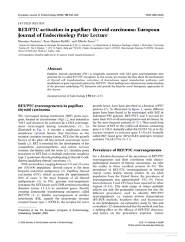 RET/PTC Activation in Papillary Thyroid Carcinoma